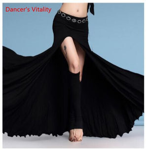 Open image in slideshow, Modal Clothing Women&#39;s Dancewear long maxi skirts skirt belly dance Side slit
